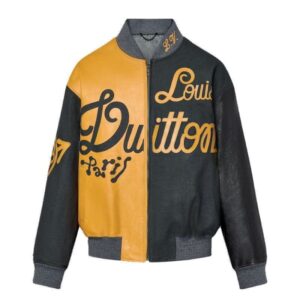 LOUIS VUITTON MIX CANVAS LEATHER BOMBER