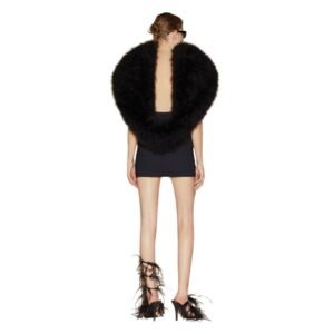 THE ATTICO BLACK MINI DRESS