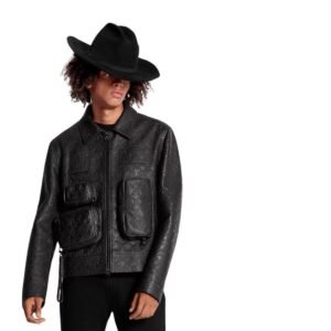 LOUIS VUITTON MONOGRAM EMBOSSED UTILITY JACKET