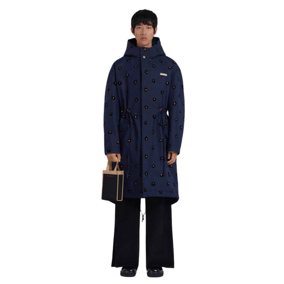 MARNI BLACK AND BEIGE JACQUARD MINI SHOULDER BAG - Image 6