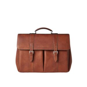 BRUNELLO CUCINELLI GRAINED CALFSKIN BRIEFCASE