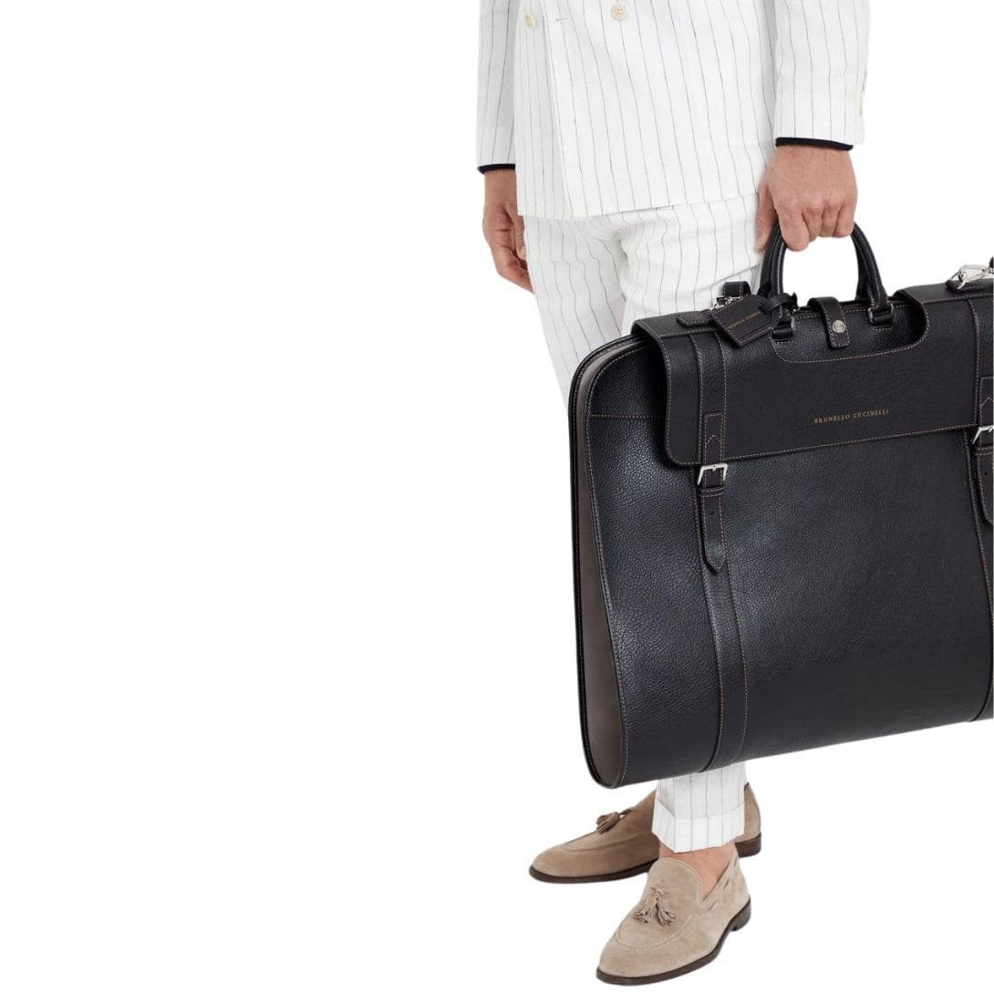 BRUNELLO CUCINELLI GRAINED CALFSKIN SUIT CARRIER - Image 3