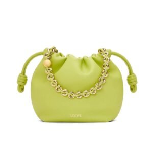 LOEWE MINI FLAMENCO PURSE BAG IN SOFT LAMBSKIN