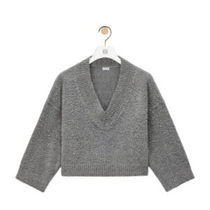 LOEWE CROPPED SWEATER IN WOOL BLEND
