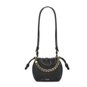 LOEWE MINI FLAMENCO PURSE BAG IN SOFT LAMBSKIN