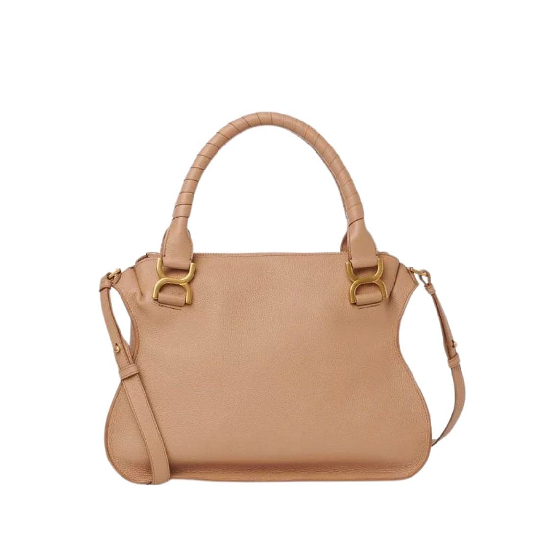 CHLOE MARCIE DOUBLE CARRY BAG LIGHT TAN - Image 6