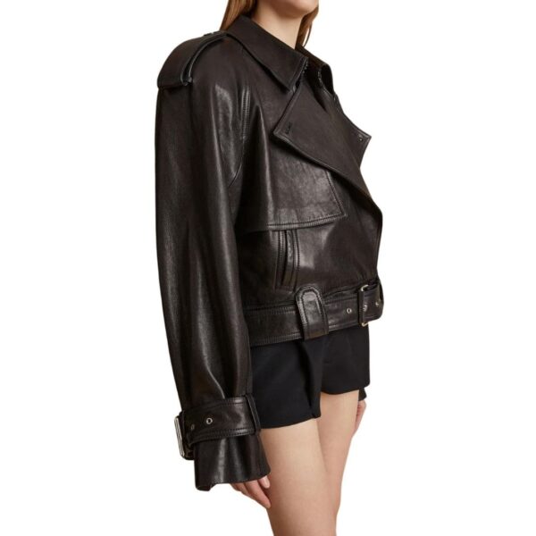 KHAITE THE HAMMOND JACKET IN BLACK LEATHER - Image 3