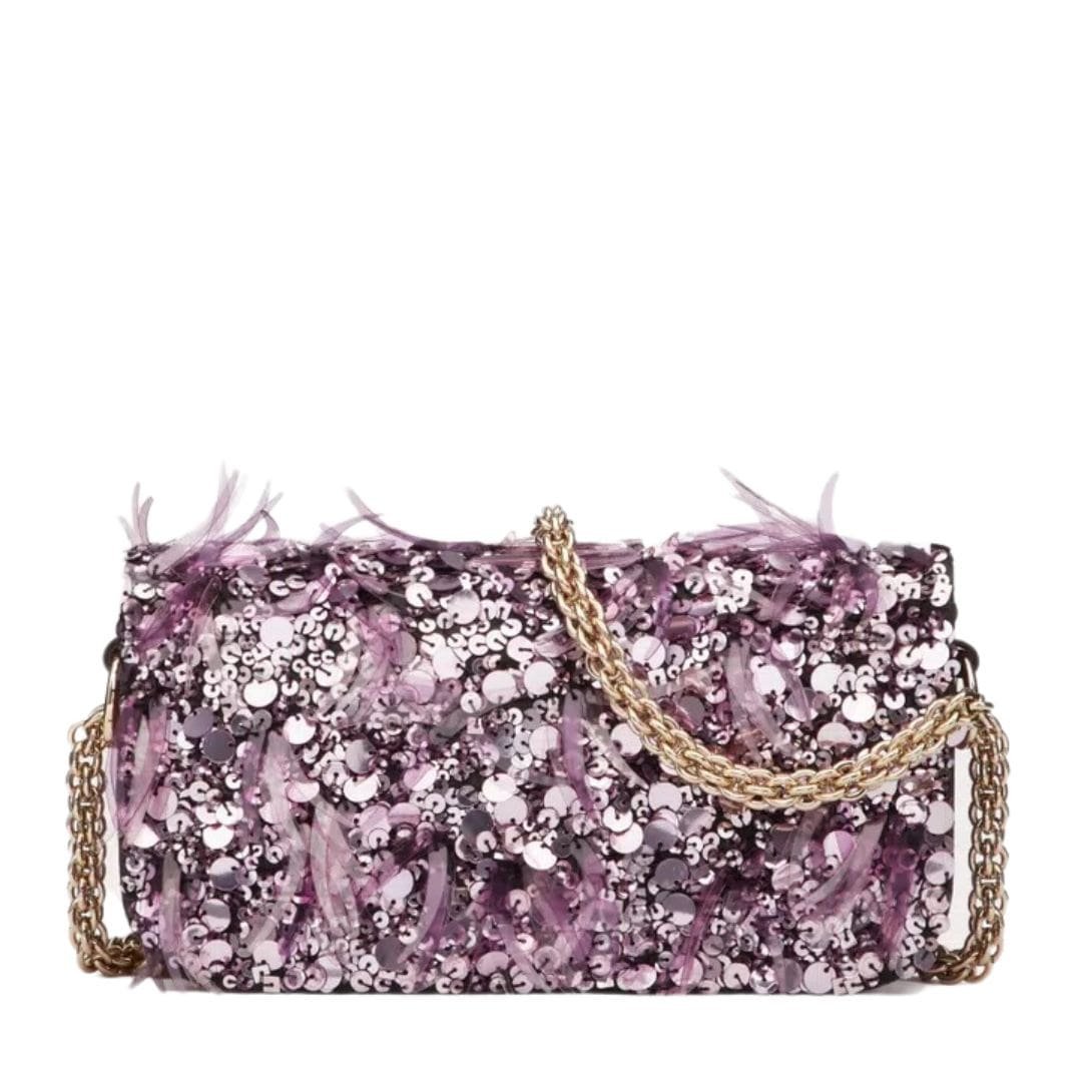 VALENTINO GARAVANI SMALL LOCÒ SHOULDER BAG WITH 3D EMBROIDERY - Image 2