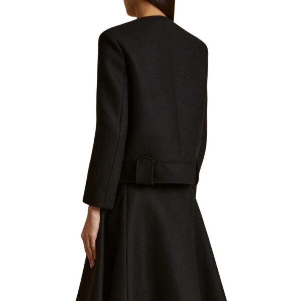 KHAITE THE LAYBIN JACKET IN BLACK WHOOL - Image 3