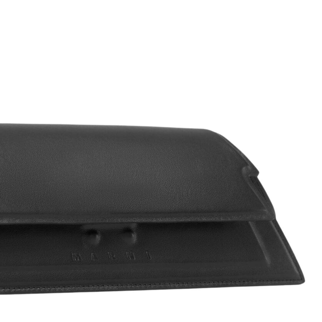 MARNI MINI TRUNKOISE BAG IN SMOOTH BLACK LEATHER - Image 5