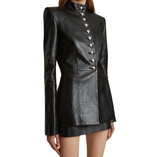 KHAITE THE SAMUEL JACKET IN BLACK LEATHER - Image 3