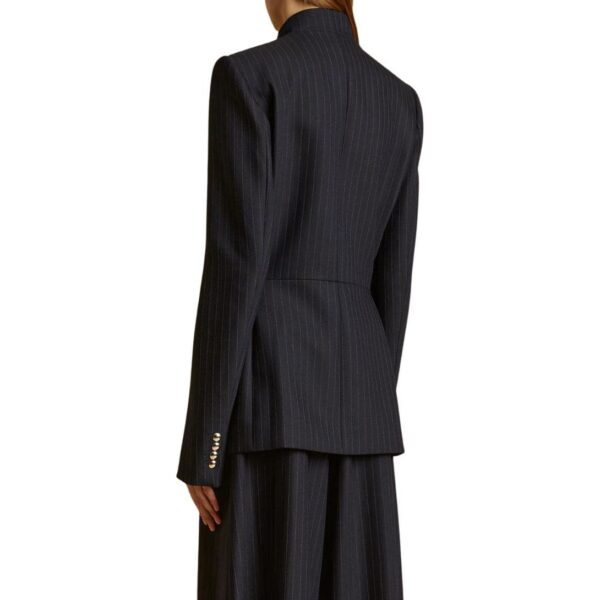 KHAITE THE SAMUEL JACKET WITH NAVY AND WHITE STRIPS - Image 3