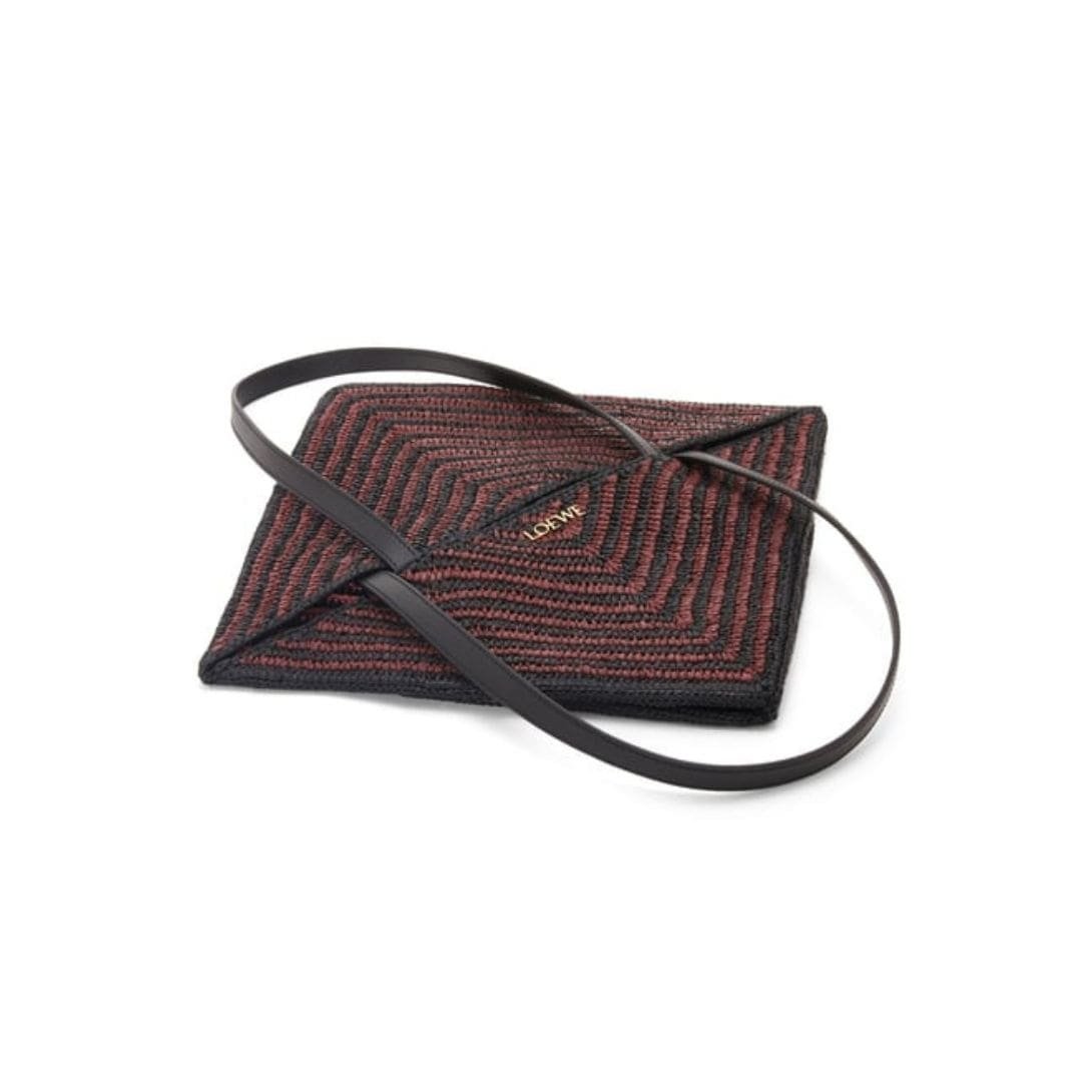 LOEWE PUZZLE FOLD TOTE BAG IN RAFFIA - Image 8