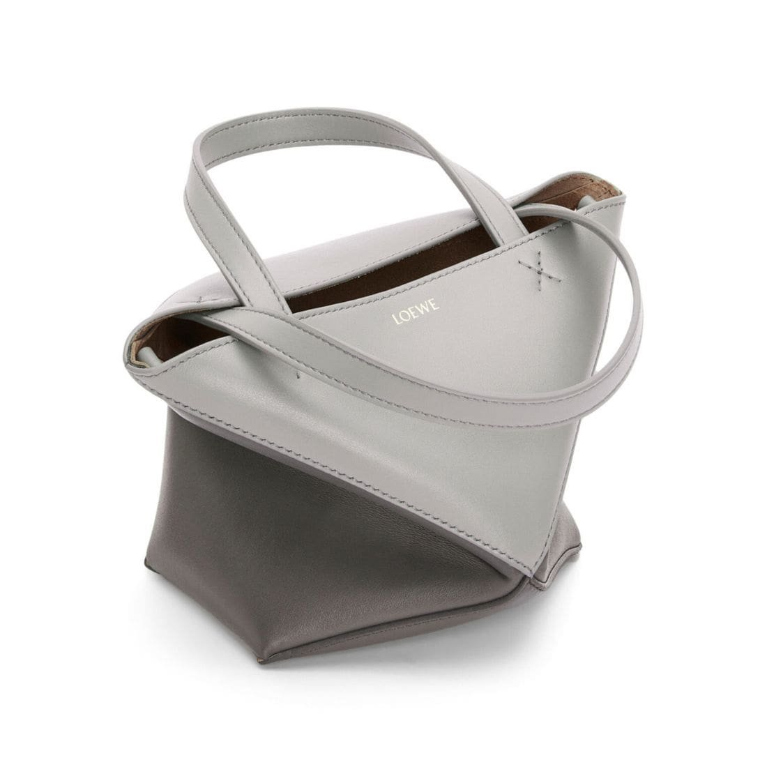 LOEWE PUZZLE FOLD TOTE MINI BAG IN SHINY CALFSKIN - Image 4