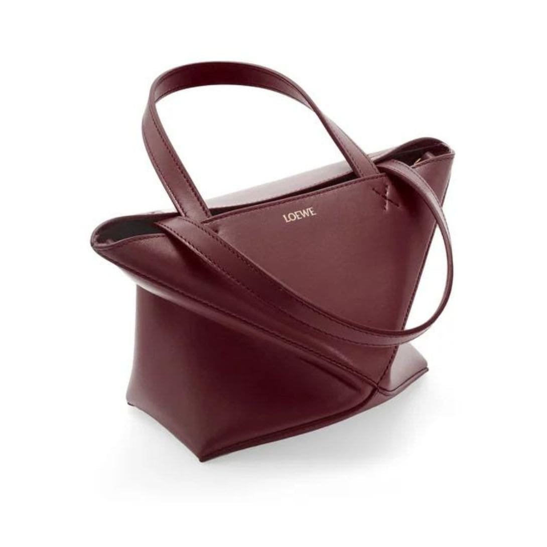 LOEWE PUZZLE FOLD TOTE MINI BAG IN SHINY CALFSKIN - Image 4