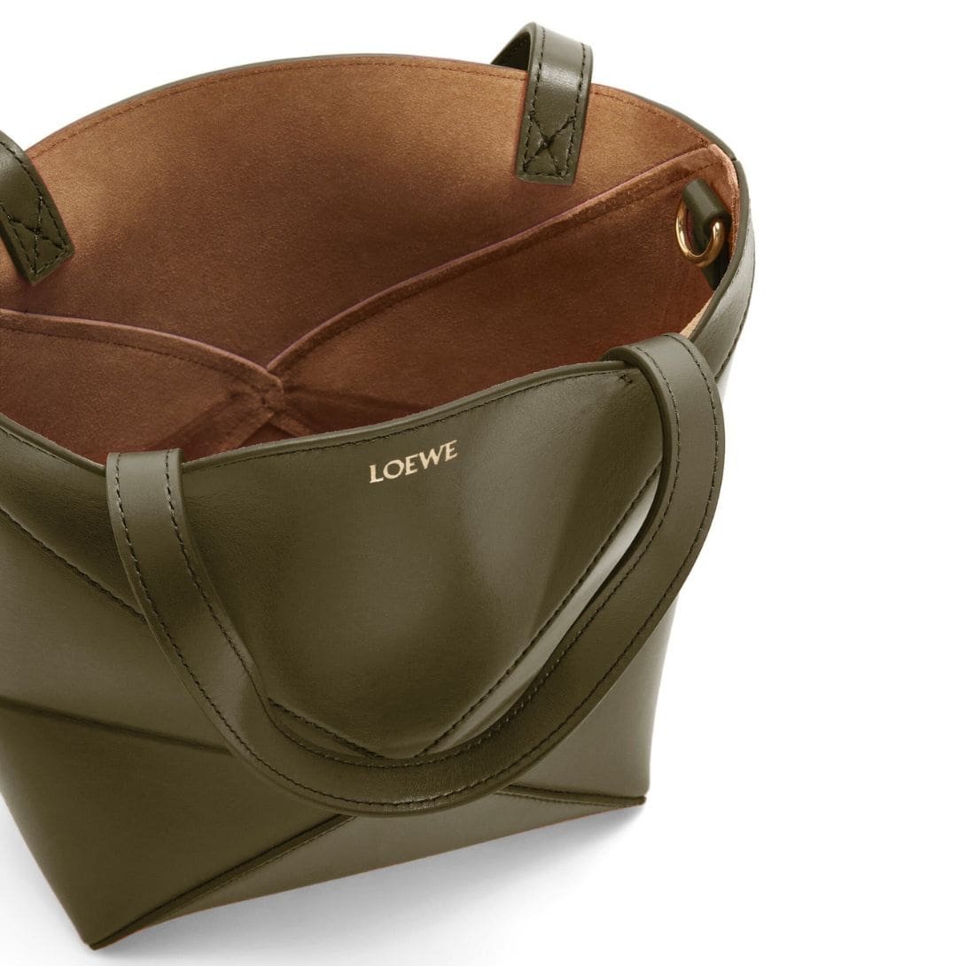 LOEWE PUZZLE FOLD TOTE MINI BAG IN SHINY CALFSKIN - Image 6