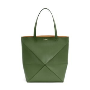 LOEWE PUZZLE FOLD TOTE XL BAG IN SHINY CALFSKIN