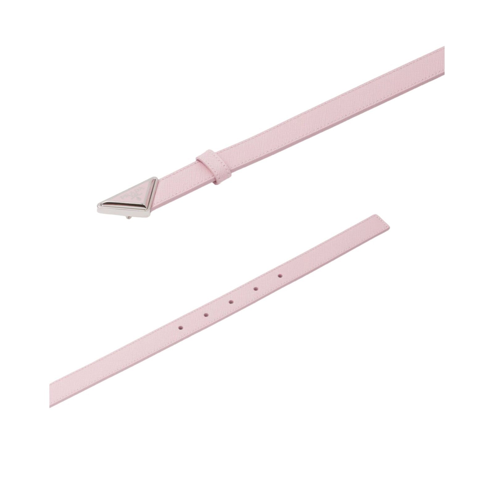 PRADA SAFFIANO LEATHER BELT IN PINK - Image 3
