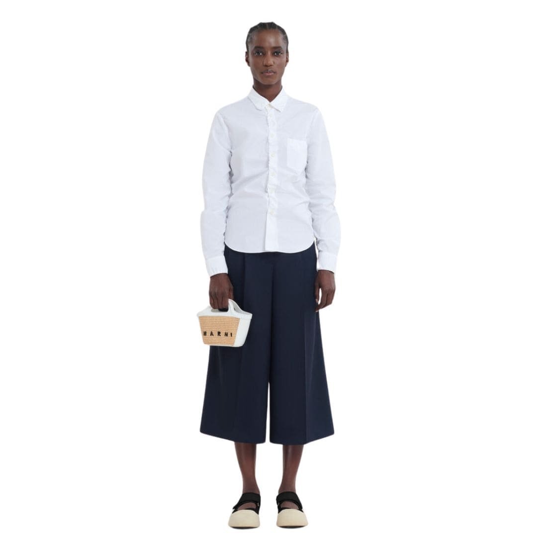 MARNI TROPICALIA MICRO BAG IN LEATHER AND RAFFIA EFFECT FABRIC - Image 6