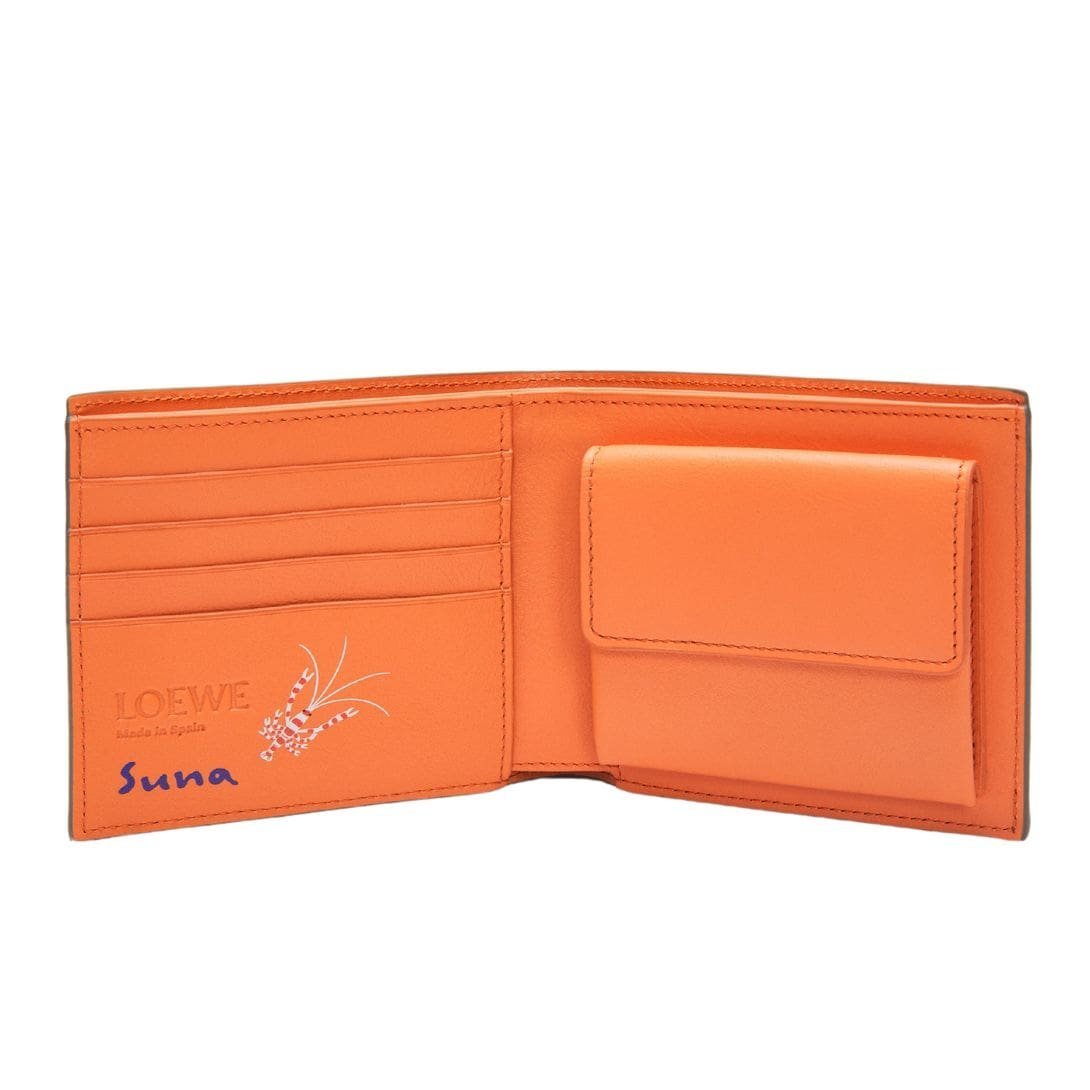 LOEWE EELS BIFOLD WALLET WITH COIN PURSE IN SATIN CALFSKIN - Image 3
