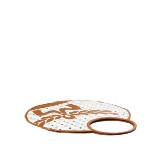 MCM X-LARGE AREN FOLD TOTE IN MEGA LAUREL VISETOS WHITE