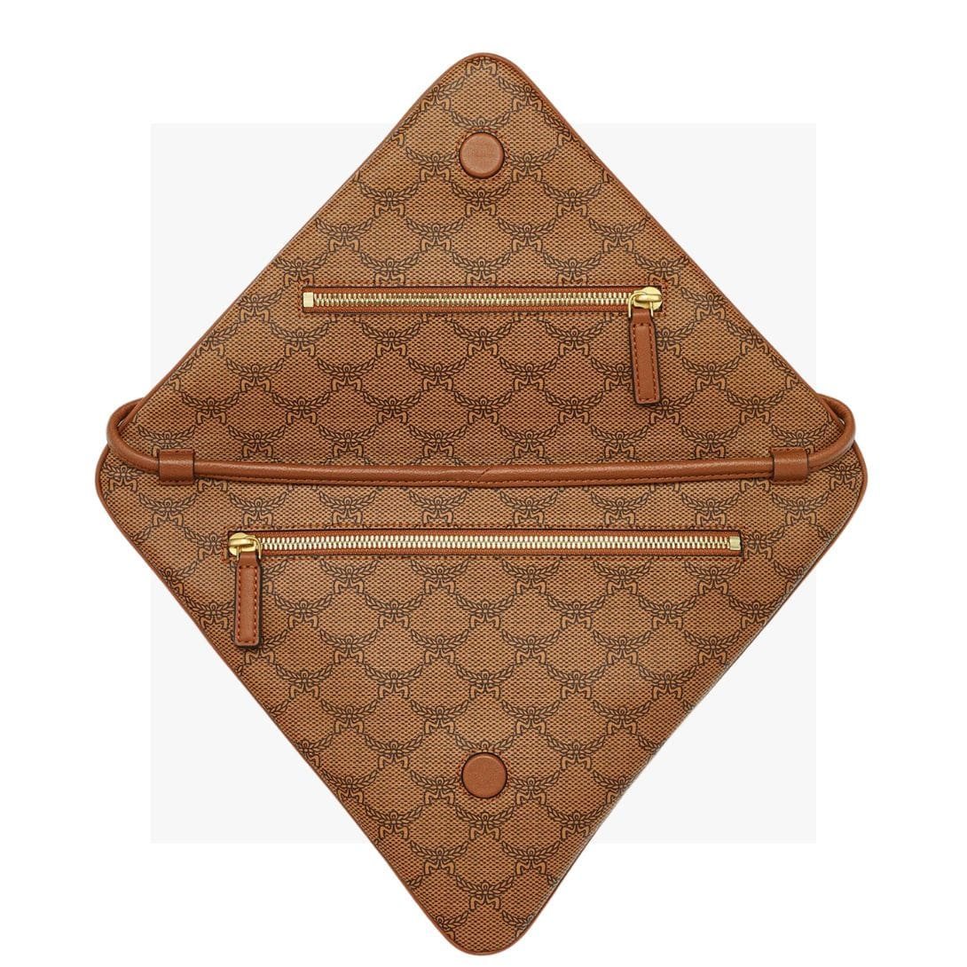MCM HIMMEL TRIANGLE POUCH IN LAURETOS COGNAC - Image 4