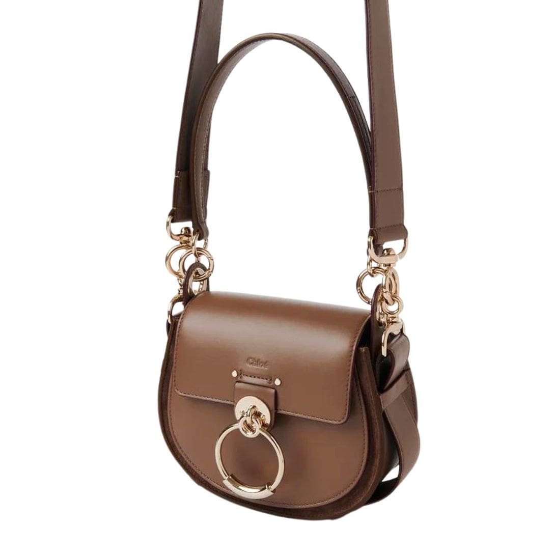 CHLOE SMALL TESS BAG DARK NUT - Image 6