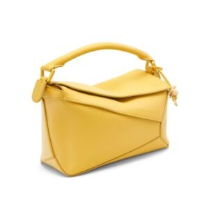 LOEWE SMALL PUZZLE BAG IN SATIN CALFSKIN