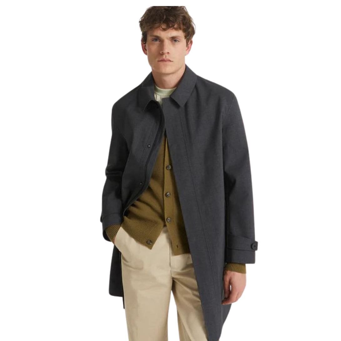 YVES SALOMON TECHNICAL COLD WOOL MAC COAT - Image 3