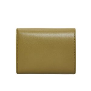 LOEWE TRIFOLD WALLET WITH ZIP IN SHINY CALFSKIN