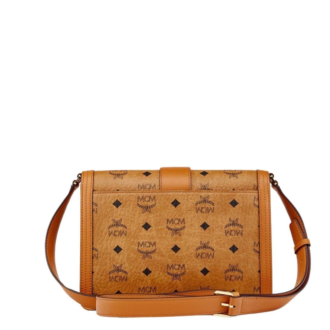 MCM MEDIUM TRACY SHOULDER BAG IN VISETOS COGNAC - Image 5