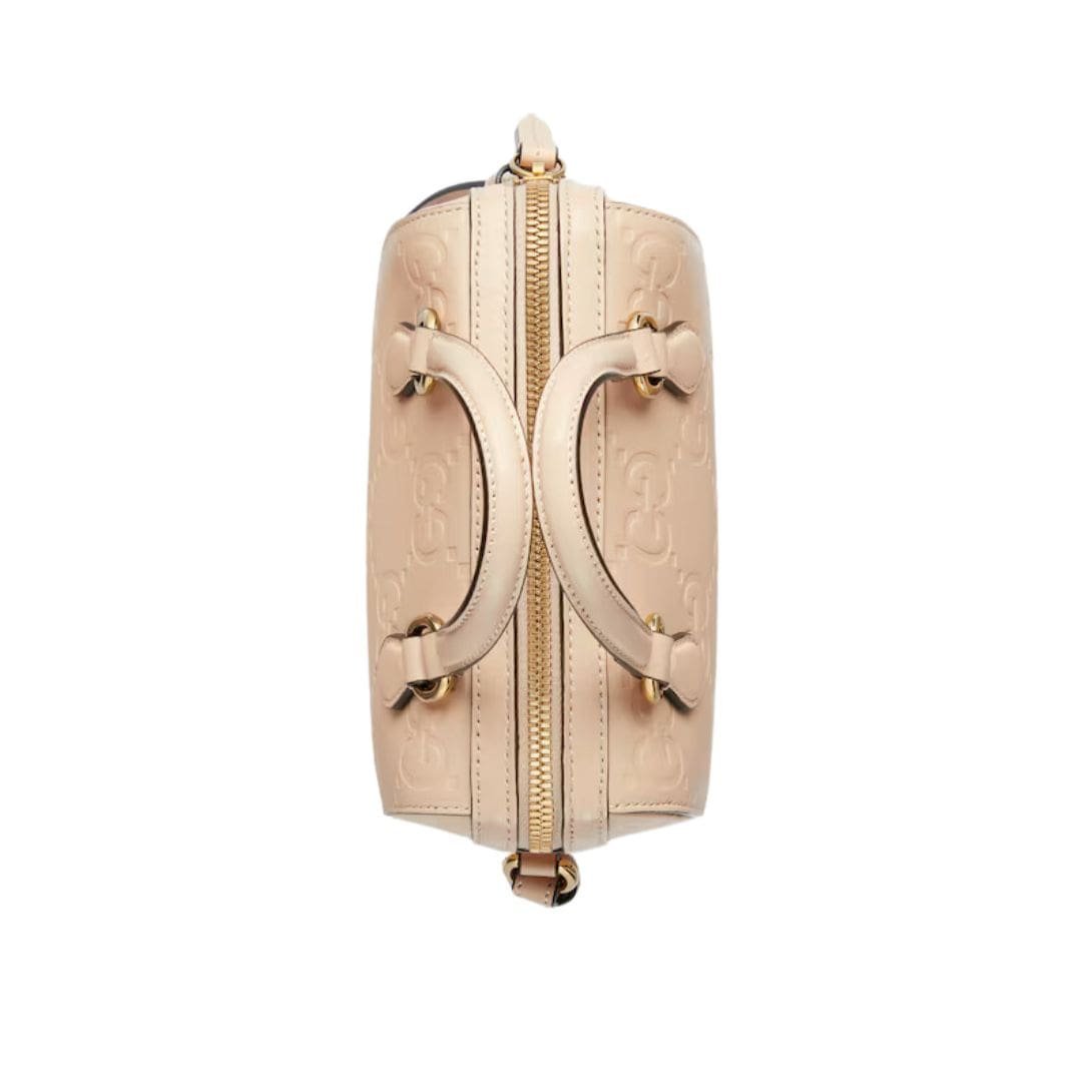 GUCCI GG SUPER MINI TOP HANDLE BAG IN LIGHT BEIGE - Image 5