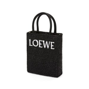 LOEWE STANDARD A5 TOTE BAG IN RAFFIA