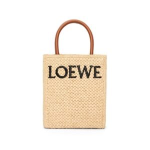LOEWE STANDARD A5 TOTE BAG IN RAFFIA