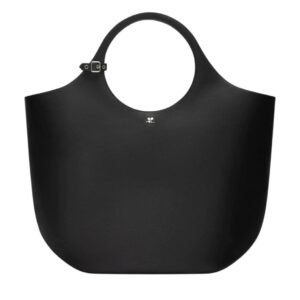 COURREGES LARGE HOLY LEATHER BAG