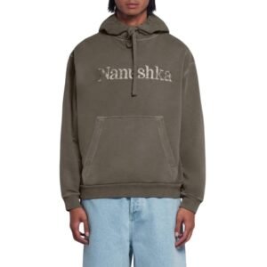 NANUSHKA EVER ORGANICALLY GROWN COTTON-FLEECE HOODIE ASPHALT