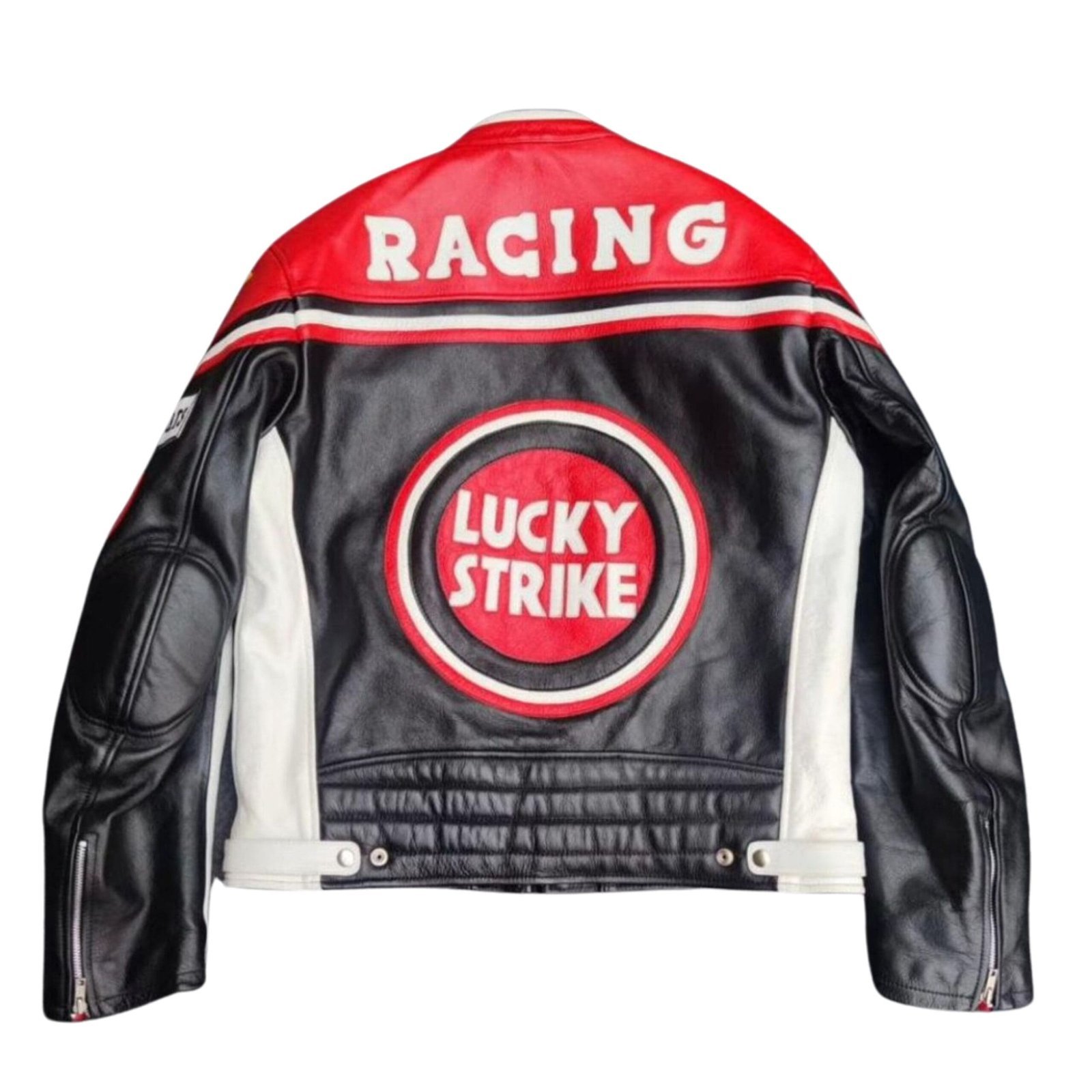 Lucky Strike Racing Leather Jacket - Image 3