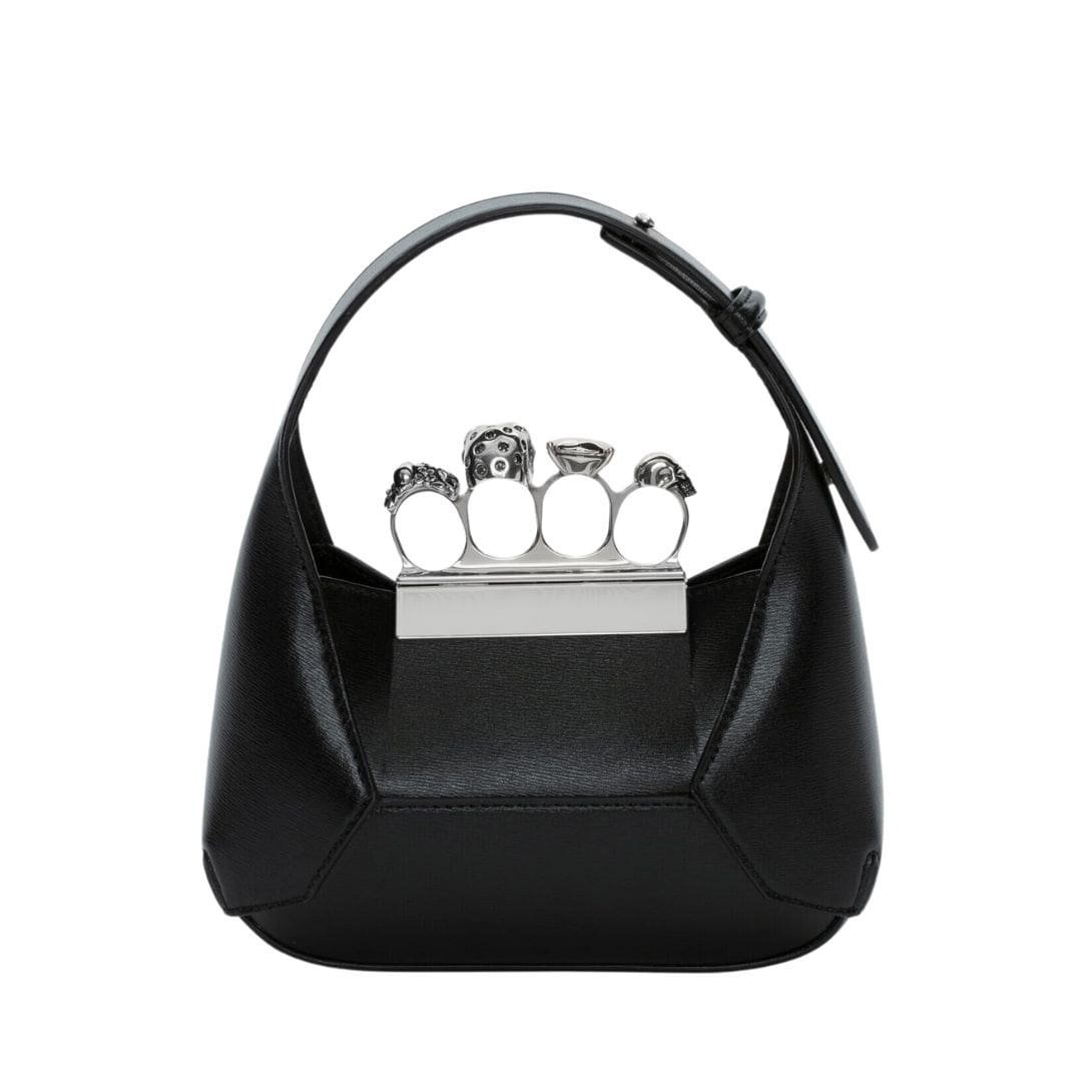 ALEXANDER MCQUEEN WOMEN'S THE JEWELLED HOBO MINI BAG IN BLACK - Image 3