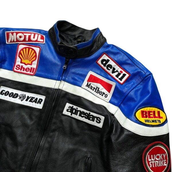 Lucky Strike Racing Leather Jacket - Image 2