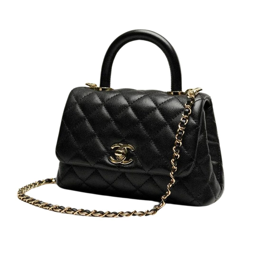 CHANEL MINI FLAP BAG WITH TOP HANDLE - Image 3