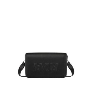 MCM AREN CAMERA BAG IN SPANISH CALF LEATHER BLACK