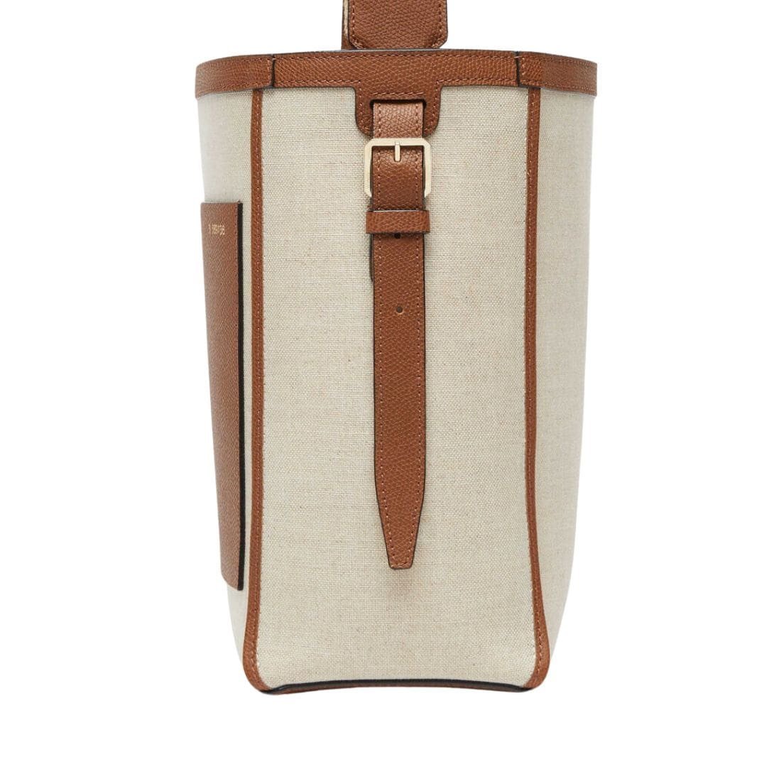 VALEXTRA SOFT CANVAS BUCKET MINI BAG - Image 5