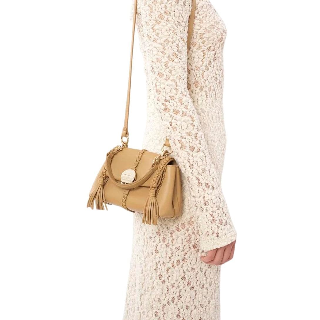 CHLOE PENELOPE MINI SOFT SHOULDER BAG CREAMY BROWN - Image 5