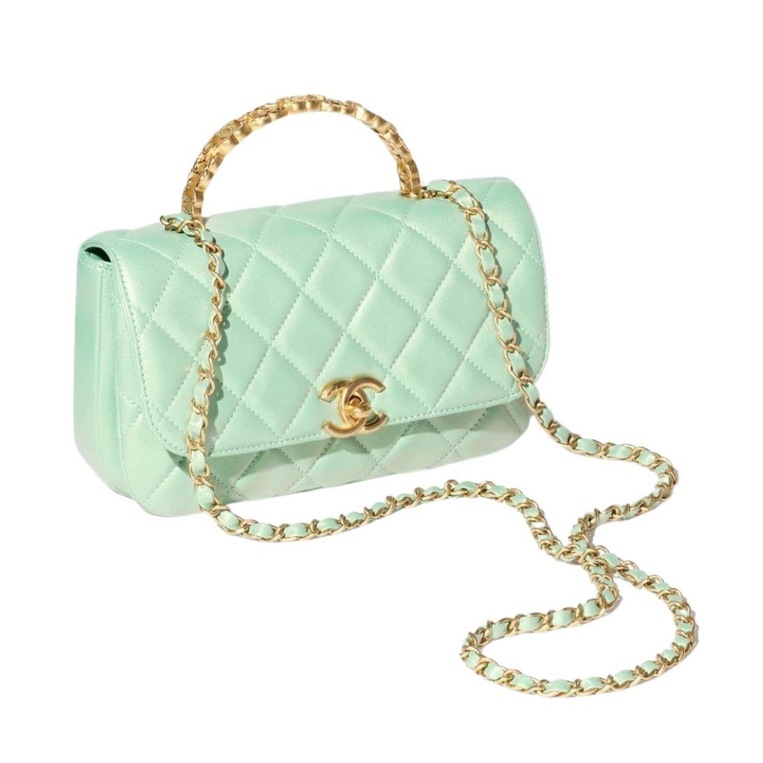 CHANEL MINI FLAP BAG WITH TOP HANDLE - Image 2
