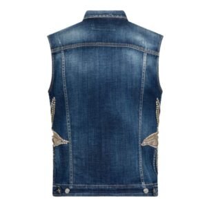 DSQUARED2 STARRY NIGHT DENIM CLASSIC VEST