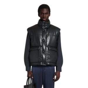 NANUSHKA JOVAN OKOBOR ALT-LEATHER GILET