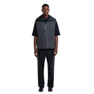 NANUSHKA MAEL REGENERATED LEATHER JACKET BLACK