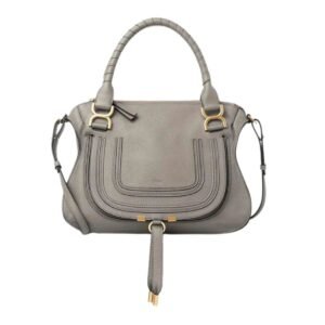 CHLOE MARCIE DOUBLE CARRY BAG  CASHMERE GREY