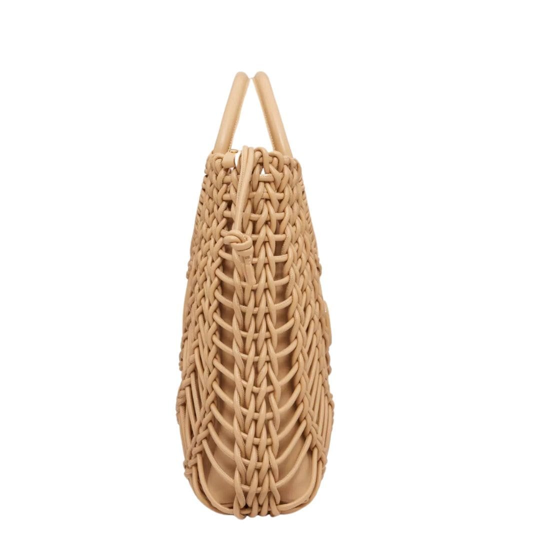 VALENTINO GARAVANI ALLKNOTS WOVEN LEATHER SHOPPER - Image 7