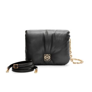 LOEWE GOYA PUFFER BAG IN SHINY LAMBSKIN